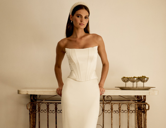 Brautfreundin Brautmode Mönchengladbach NRW Catherine Deane Brautzweiteiler