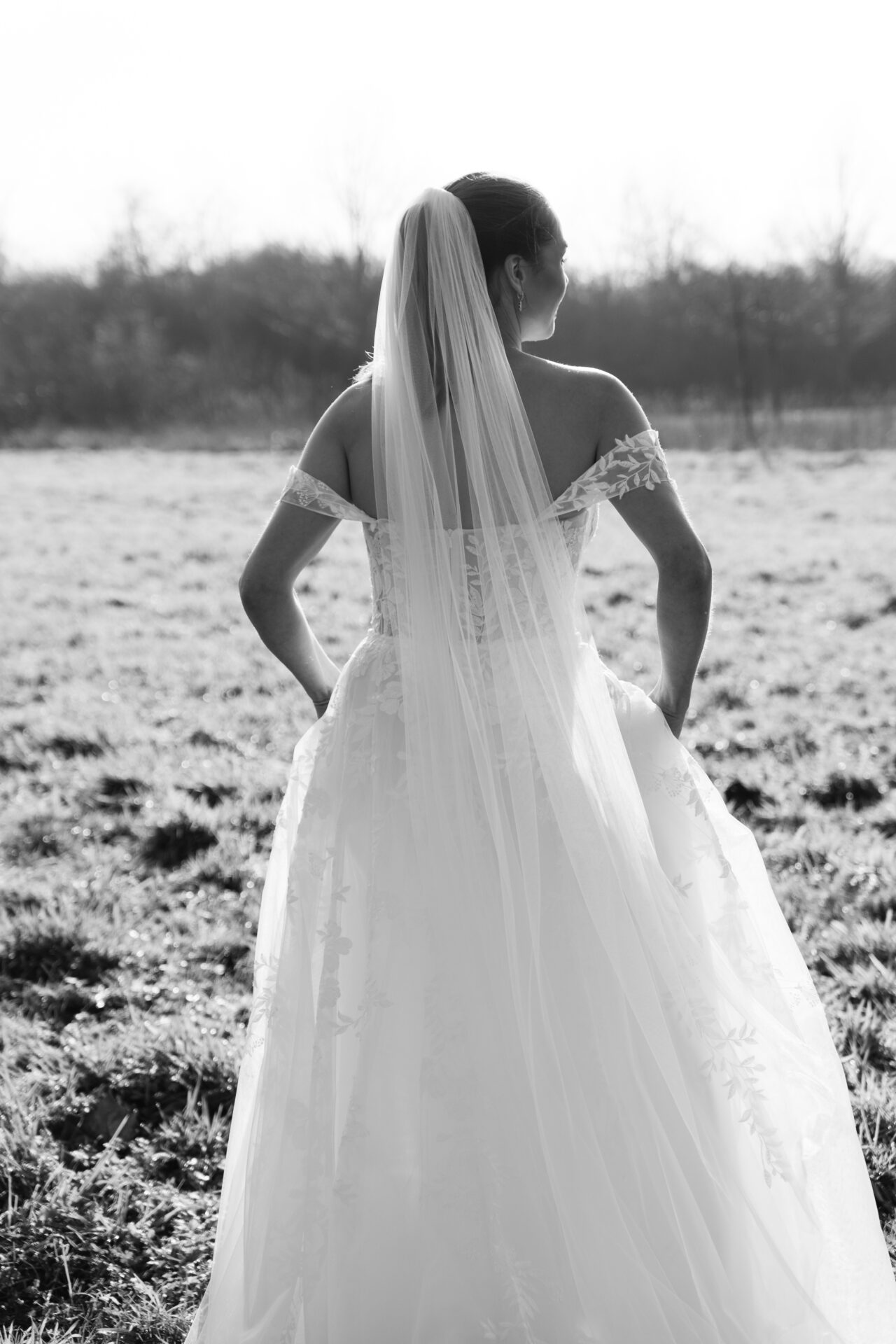 Amy Love Boho Brautkleid A-Linie Corsage