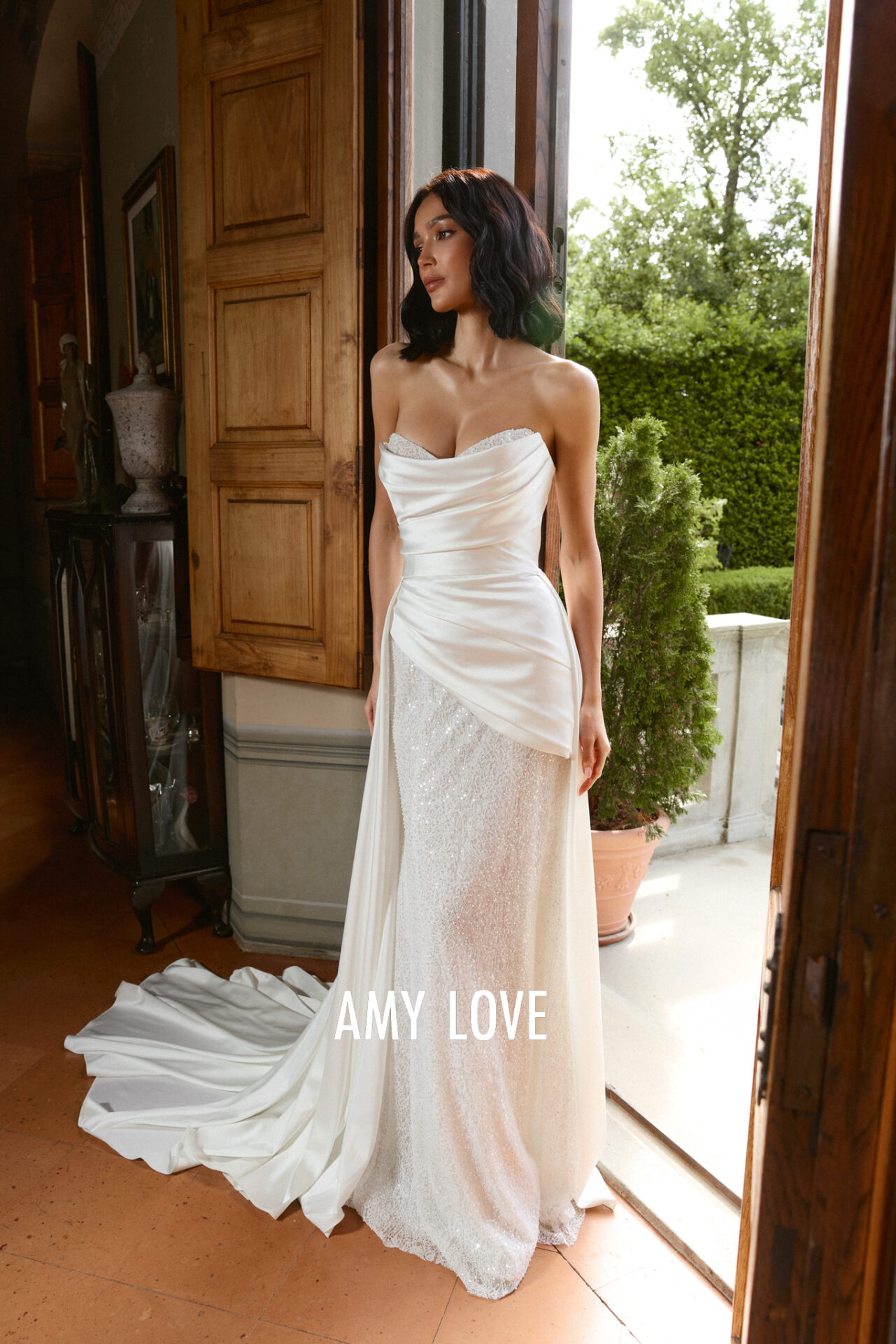 Brautkleid Amy Love Überkleid und Glitzerkleid