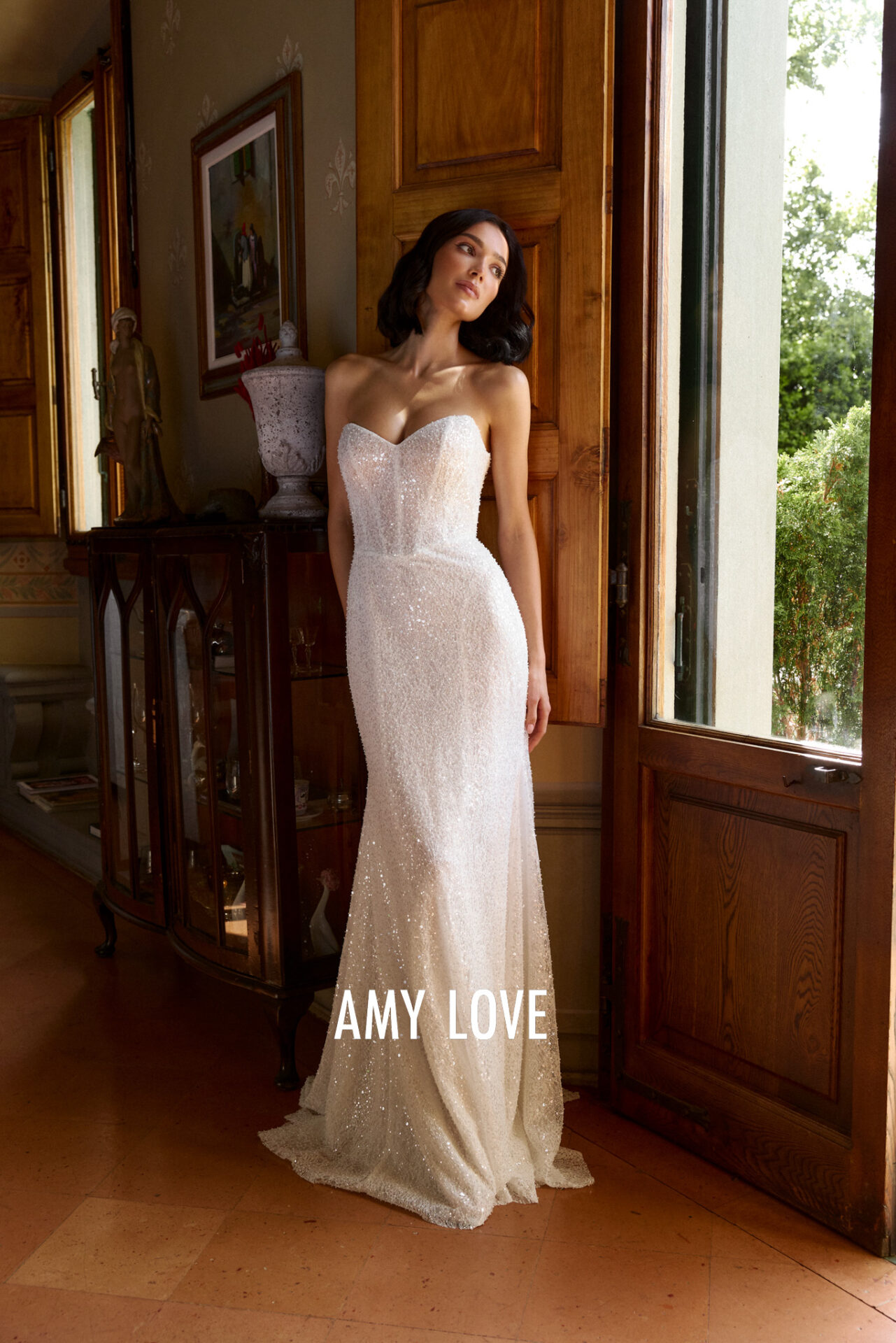 Glitzer Brautkleid Amy Love bei Brautfreundin